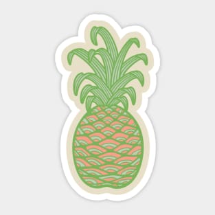 Good Luck Pineapple - UnBlink Studio by Jackie Tahara Sticker